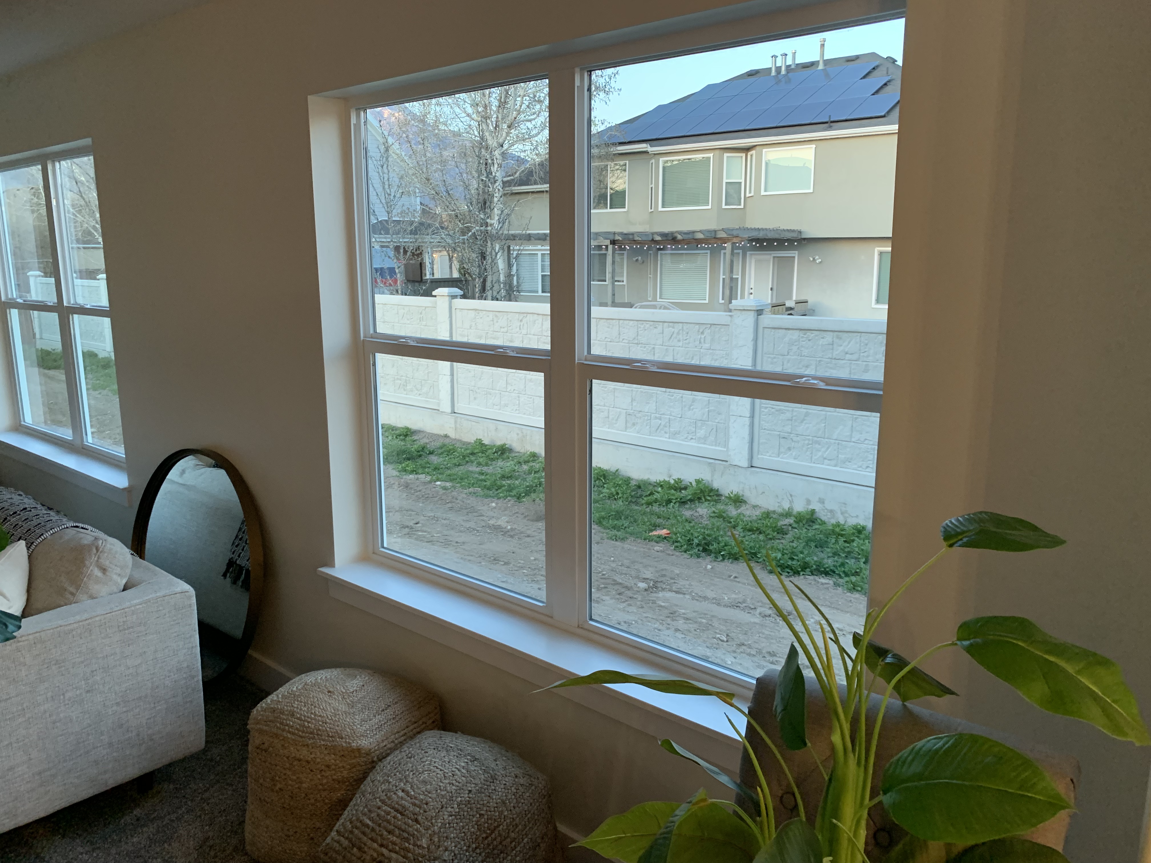 Interior sliding door window cleaned Utah